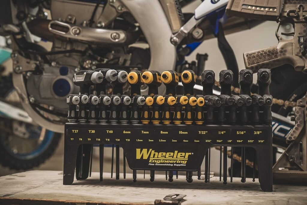 Wheeler 30 Piece SAE/Metric Hex and Torx P-Handle Set for Pistol Rifle Handgun Gunsmithing Rebuild and Maintenance