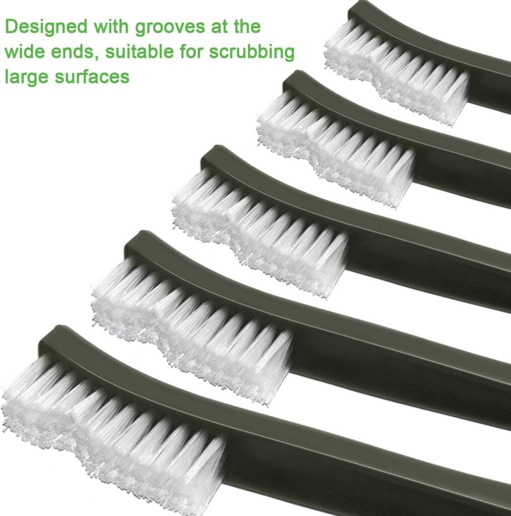 20 Packs Double-Ended Gun Cleaning Brushes 7 Inch Nylon All Purpose Cleaning Brush with Plastic Handle