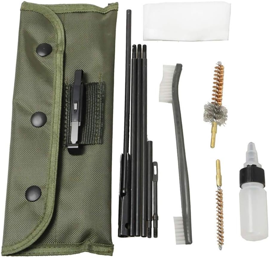 Rifle Gun Cleaning Kit Set Pistol Brushes Cleaner for 5.56mm .223 22LR .22 Cal