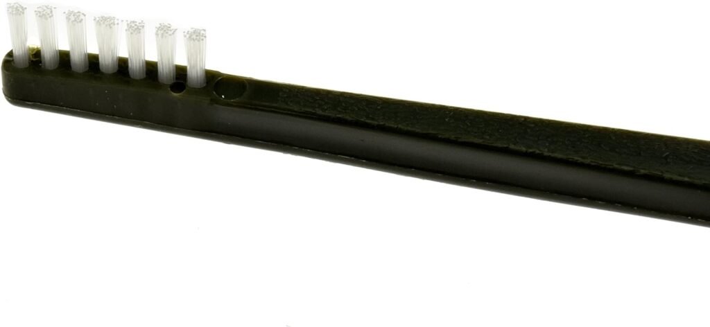 SE 10-Piece Double-Ended Gun Cleaning Brush Set, Gun Cleaning Supplies Kit, 7-inch Nylon Bristle Brushes, Plastic Handle - 7615NB10PCS